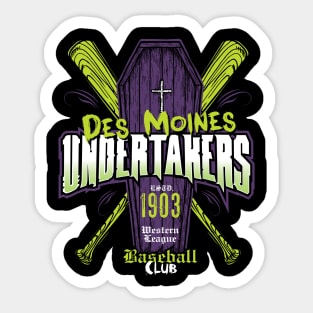 Des Moines Undertakers Sticker